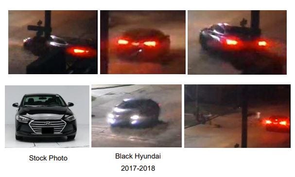 Photos of a vehicle implicated in a fatal September 2022 hit and run incident in Dallas.