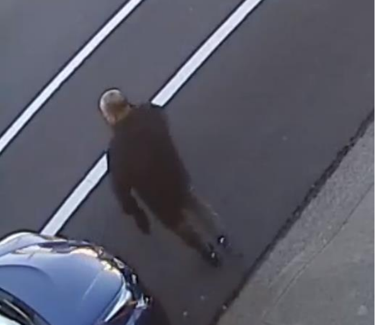 Daly City police are looking for a man, described as 5-foot-10, 220 pounds, balding and between 30 and 50 years old, who was seen on camera attacking an 84-year-old man in his front yard.