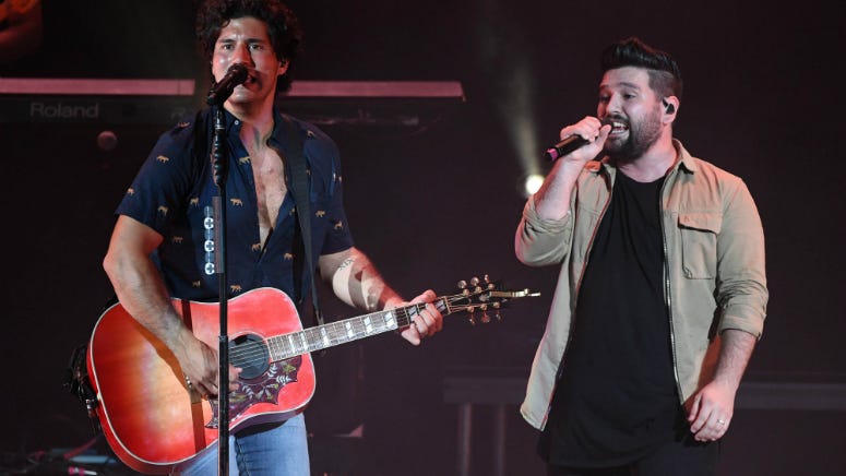 Dan + Shay Surprise Couple at Disney Wedding