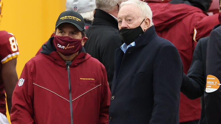 Jerry Jones wasn't surprised by report that Dan Snyder is considering sale of Commanders