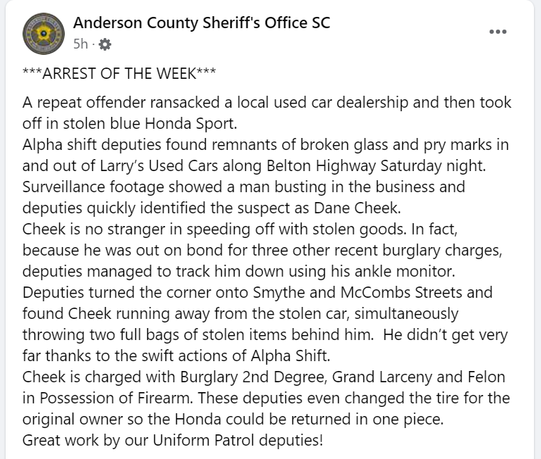 ACSO Facebook Page