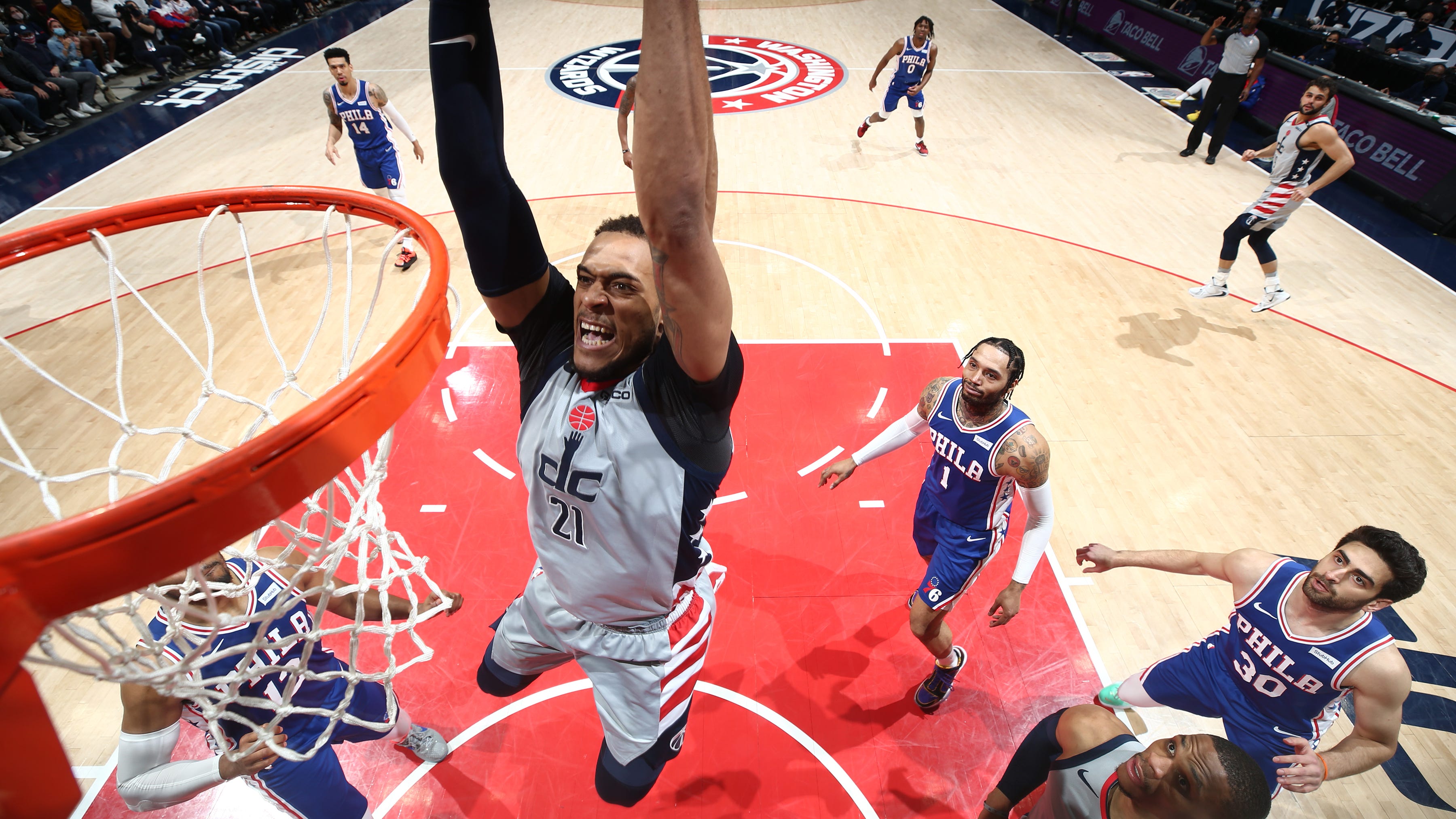 Wizards stave off elimination, delivering resilient Game 4 victory over 76ers