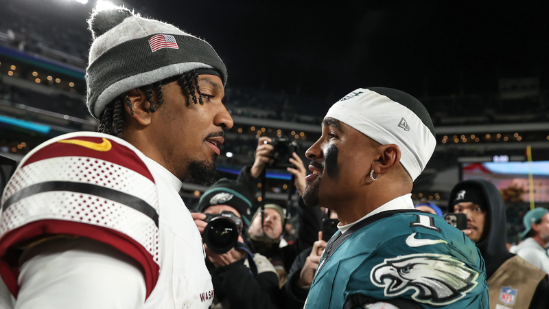 Commanders quarterback Jayden Daniels vs. Eagles quarterback Jalen Hurts