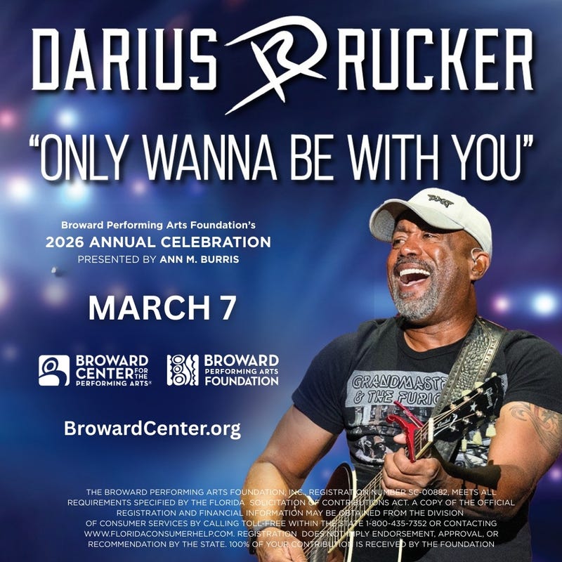 Graphic for Darius Rucker @ Broward Center