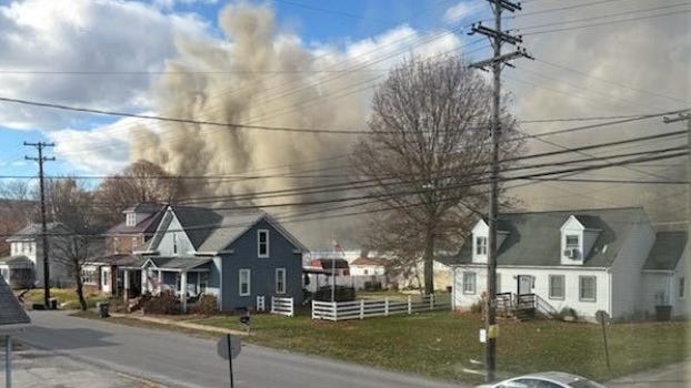 Fire crews respond after reported explosion at Beaver Co. salvage yard