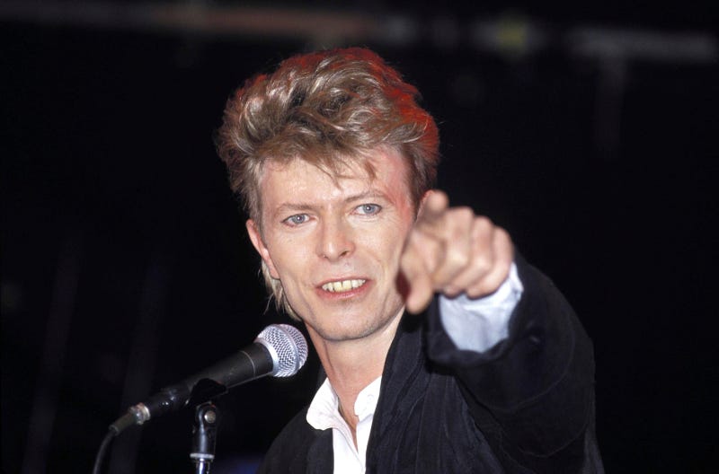 SINGER DAVID BOWIE PERFORMS DURING HIS GLASS SPIDER TOUR IN 1987, AT SYDNEY ENTERTAINMENT CENTRE.