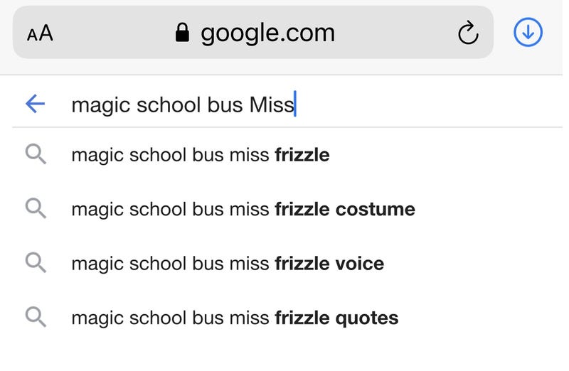 David's Search History