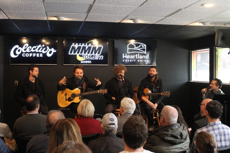 Dawes in Studio M, with Jonathan Suttin and audience