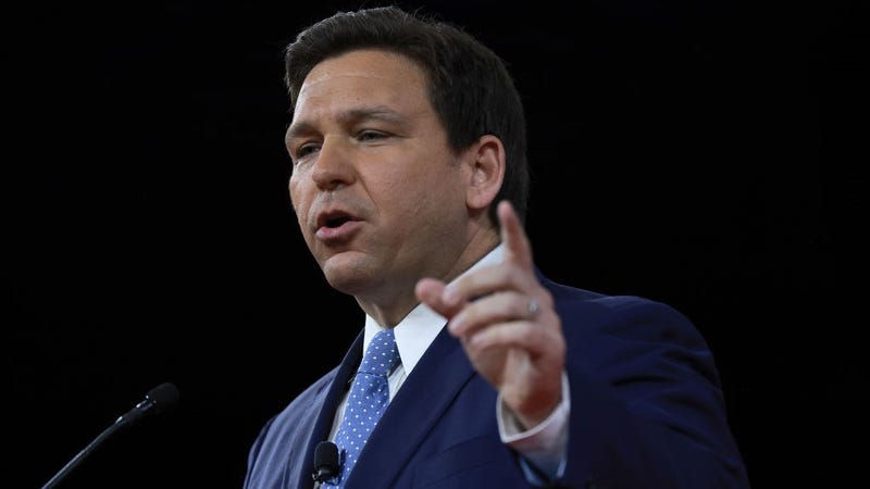 Florida Gov. Ron DeSantis speaks at the Conservative Political Action Conference (CPAC) at The Rosen Shingle Creek on February 24, 2022 in Orlando, Florida.