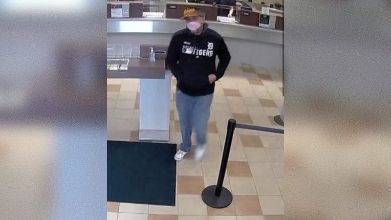 Police asking for tips finding man who robbed Comerica Bank in Dearborn Heights Wednesday