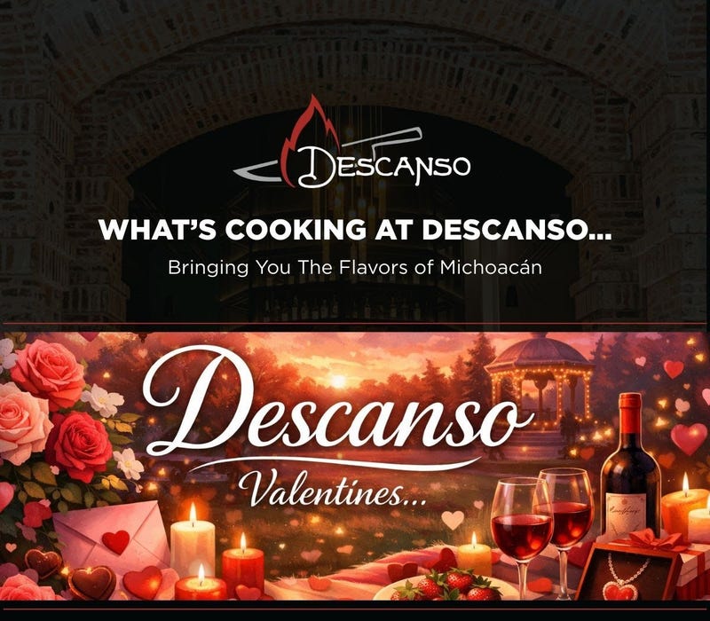 Descanso Restaurant Valentines 2/14/26