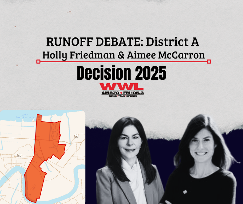 New Orleans City Council District A runoff debate on WWL