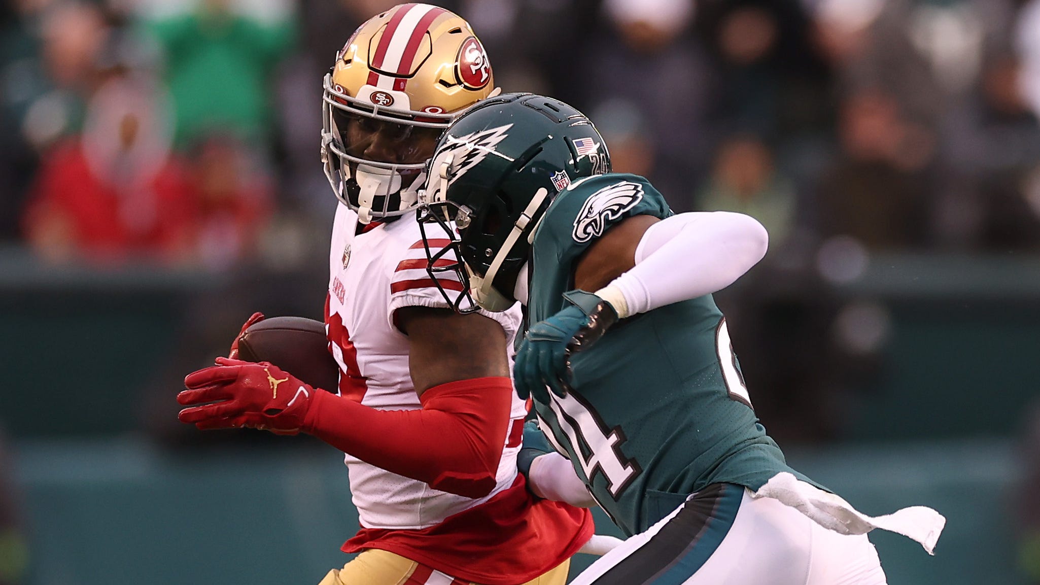 Deebo Samuel abruptly hangs up on Zach Gelb over Eagles questions