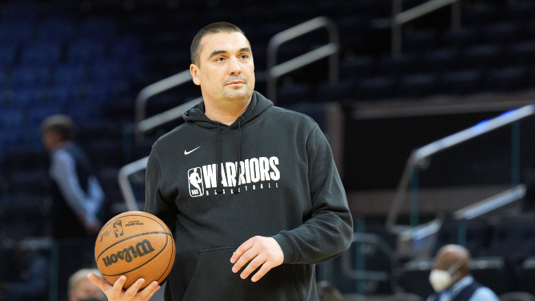 Golden State Warriors assistant coach DeJan Milojevic before the game against the LA Clippers at Chase Center.