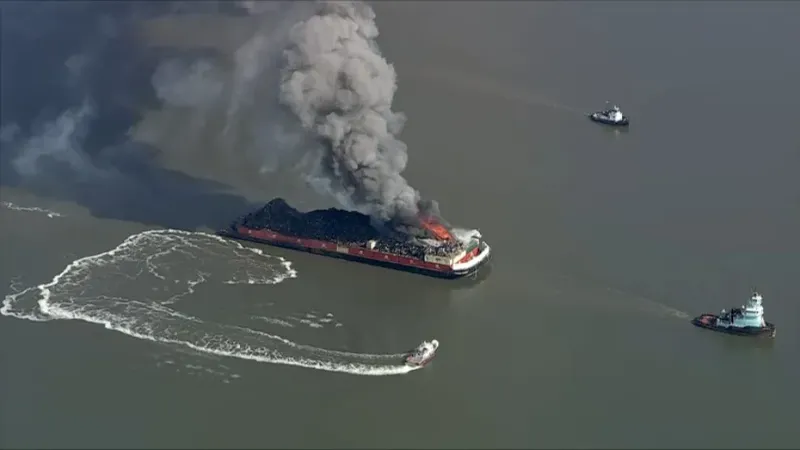 barge fire
