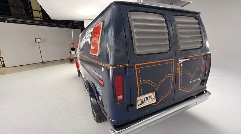 Like the rear view of blue jeans