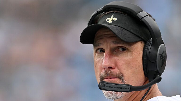 Dennis Allen ripped for baffling comment about Andy Dalton during halftime interview