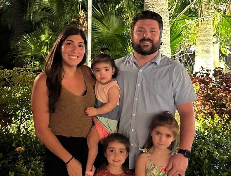 Deputy Brad Reckling with his family