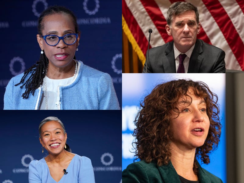 First Deputy Mayor Maria Torres-Springer (Bottom Left), Deputy Mayor for Operations Meera Joshi (Bottom Right), Deputy Mayor for Health and Human Services Anne Williams-Isom (Top Left) and Deputy Mayor for Public Safety Chauncey Parker (Top Right) resigned from their positions on Monday.