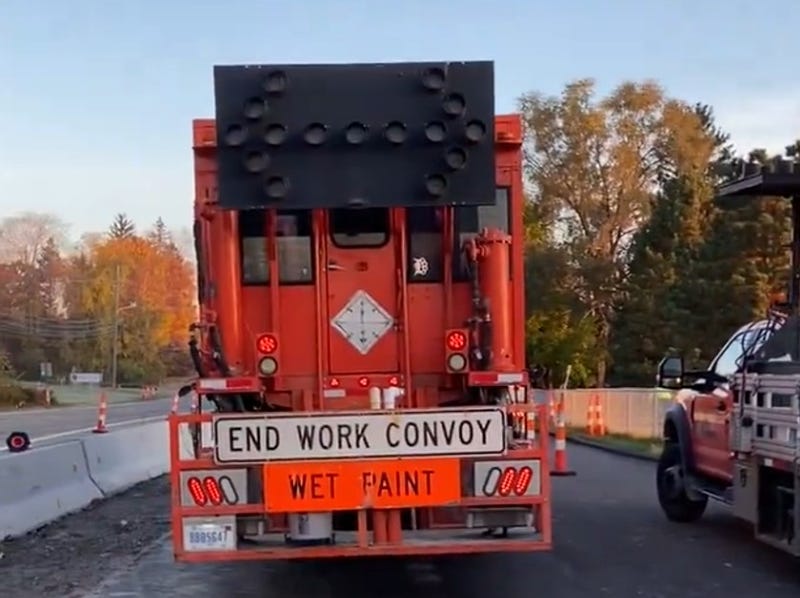 Work truck on Dequindre Road