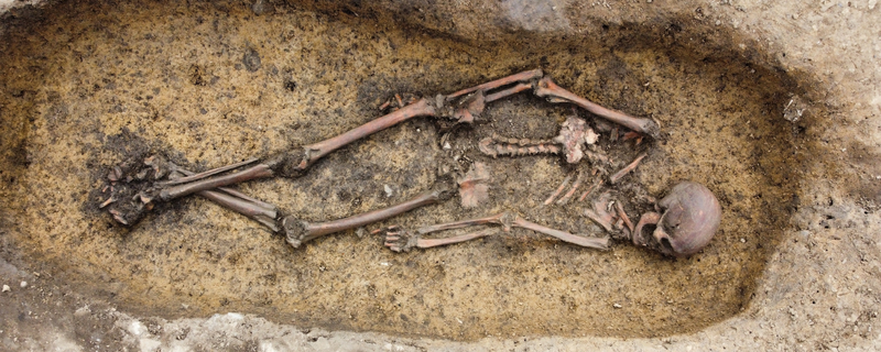 Uncovered skeletal remains in Aasum. 