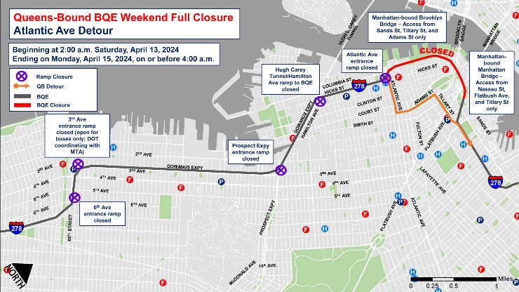 Queens-Bound Atlantic Avenue Detour