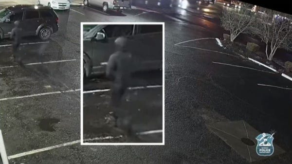 Video footage from the parking lot of the party store where Tracie Golden was killed.