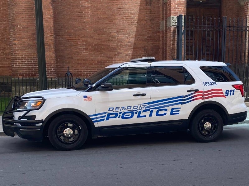 Detroit police SUV