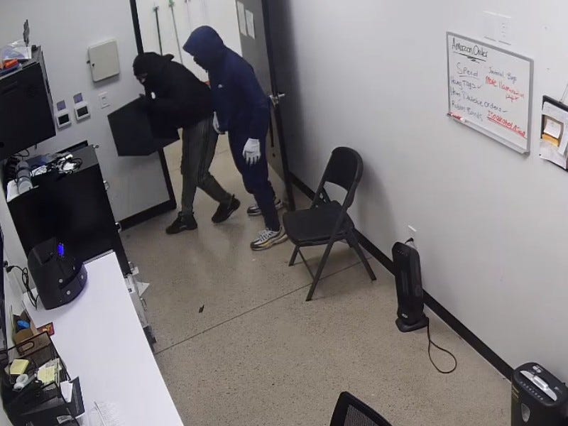 Burglars inside Detroit dispensary during weekend burglary