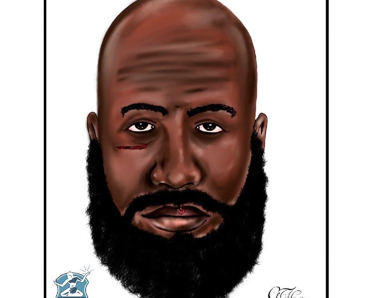 Sketch of murder suspect