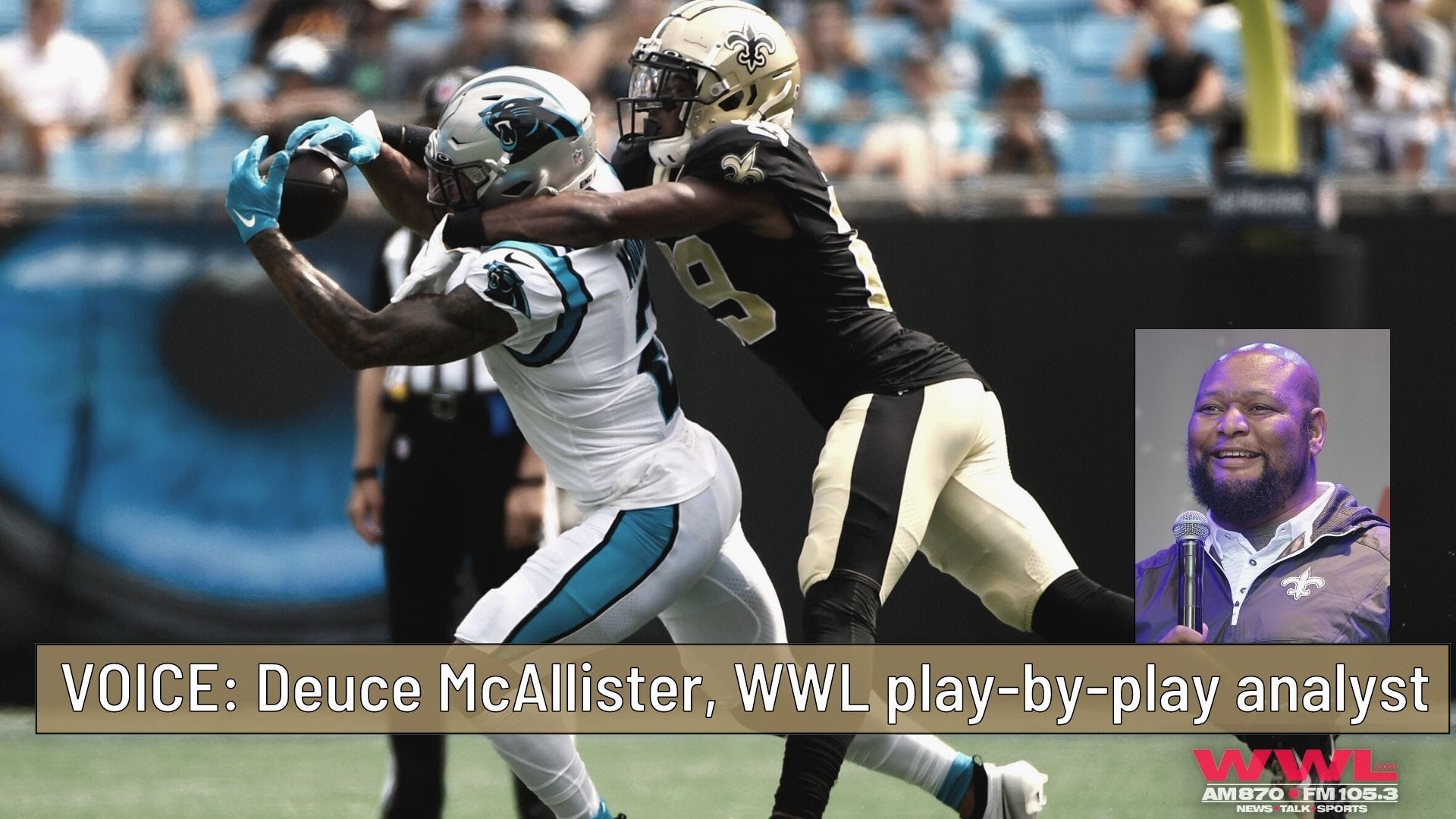 Deuce McAllister on Saints' approach for must-win Panthers rematch, dual QBs, more