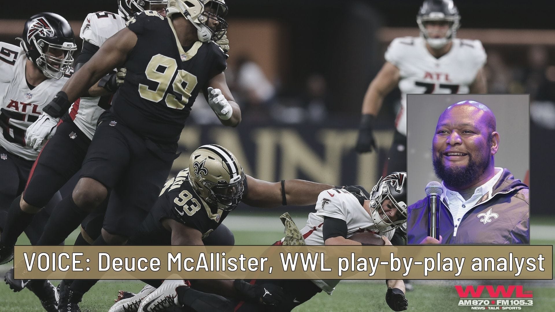 Deuce McAllister previews Saints-Falcons: Will Atlanta care enough to play spoiler?