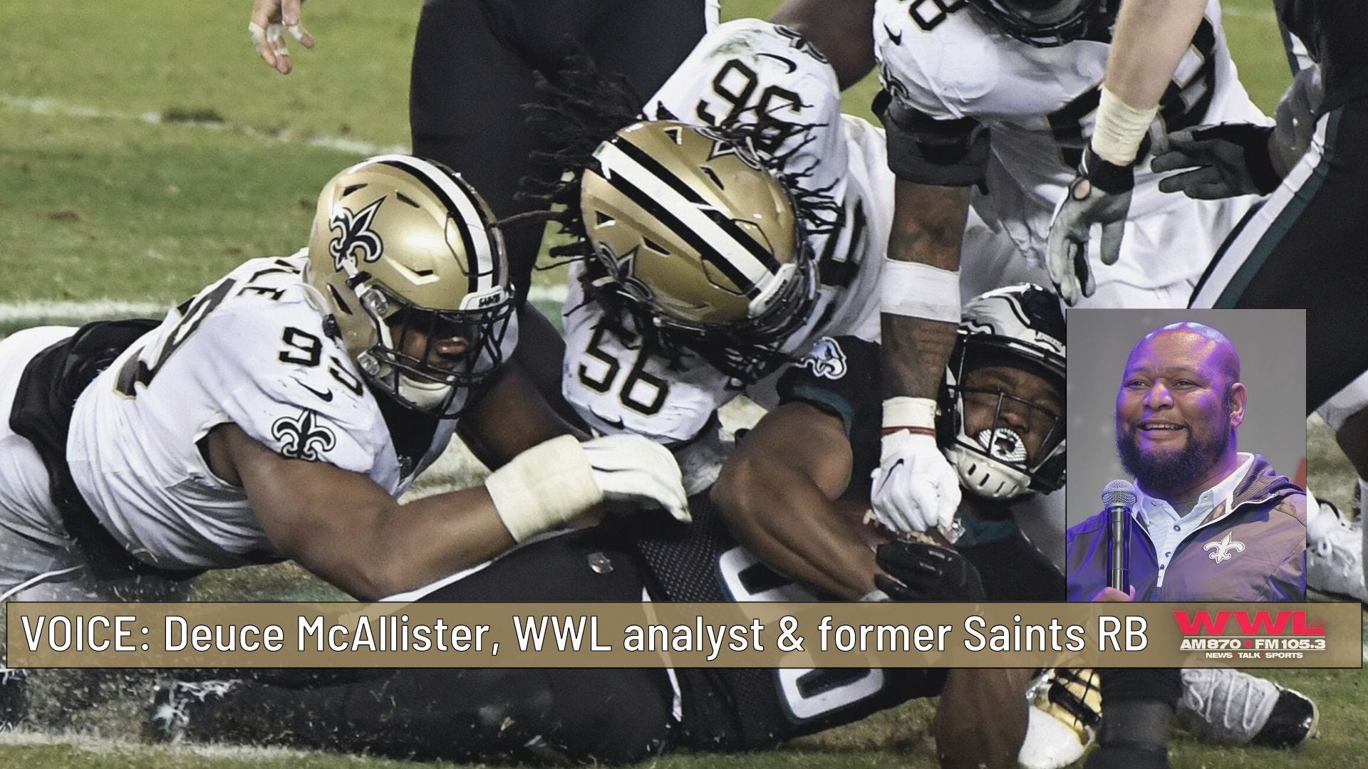 McAllister: With stars hurt, Saints margin for error ‘basically gone’ vs Eagles