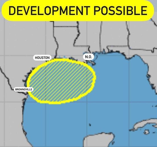 Possible severe weather forming in the NW Gulf