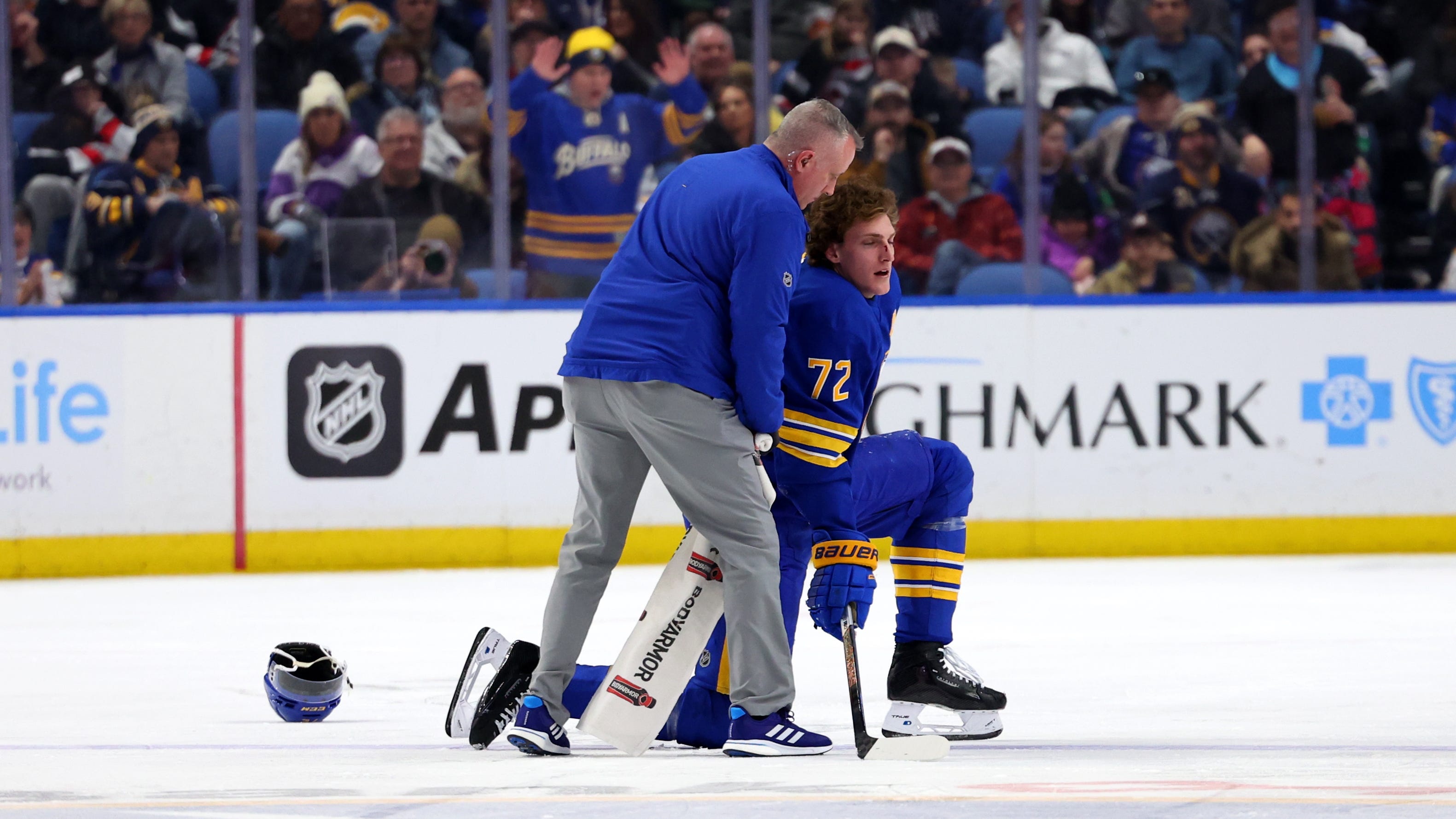 Hamilton: A dirty, late hit on Thompson goes unchallenged; Sabres still beat Devils