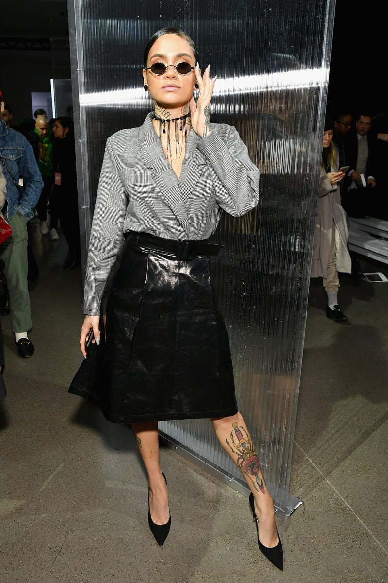 Recording artist Kehlani attends the John Elliott fashion show during New York Fashion Week: The Shows at Gallery II at Spring Studios on February 12, 2018 in New York City.