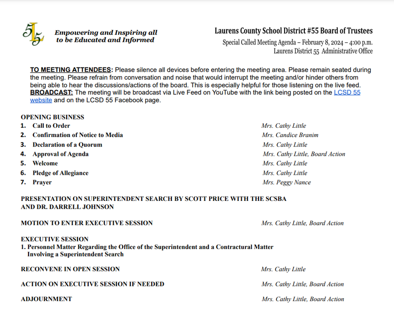 Laurens County School District 55
