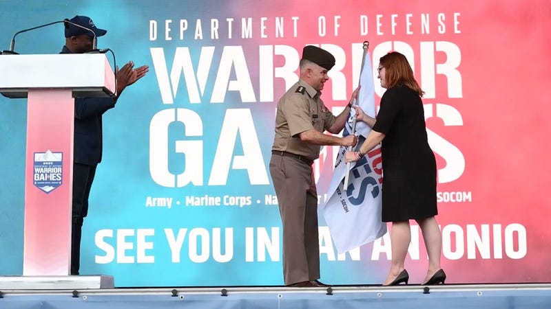 San Antonio received the DoD Warrior Games flag from Colorado Springs, symbolizing the transition of responsibilities for the 2026 games.