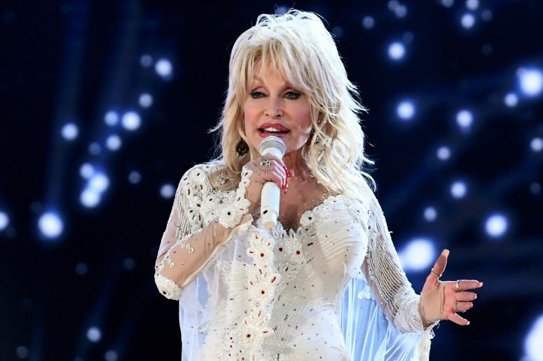 Dolly Parton at the 61st Annual GRAMMY Awards