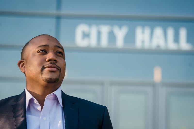 Carter is running to become mayor of the majority white Atlanta surburb