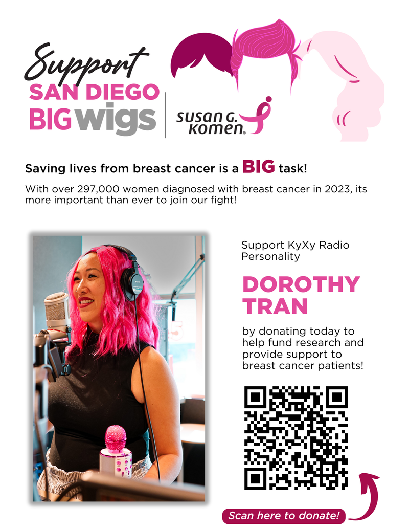 Flyer for Susan G. Komen donation page