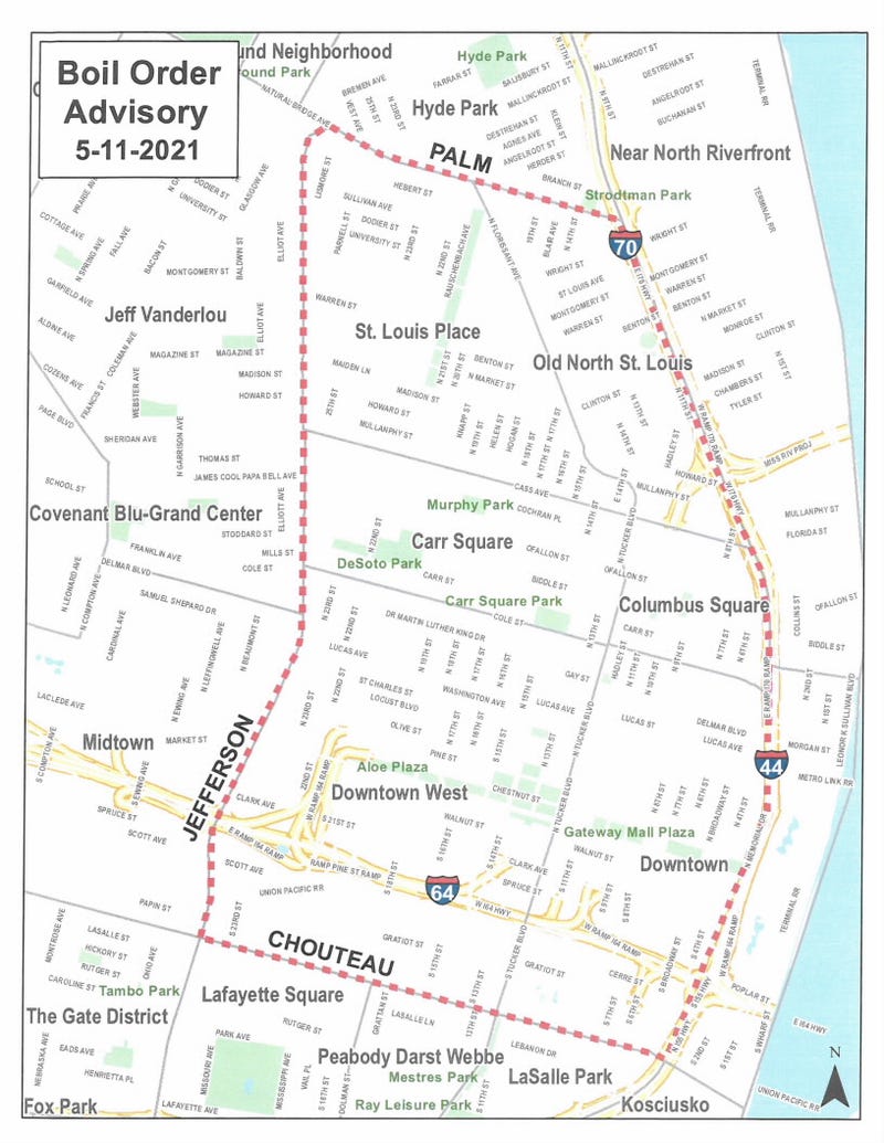 Precautionary boil water order after downtown water main break.