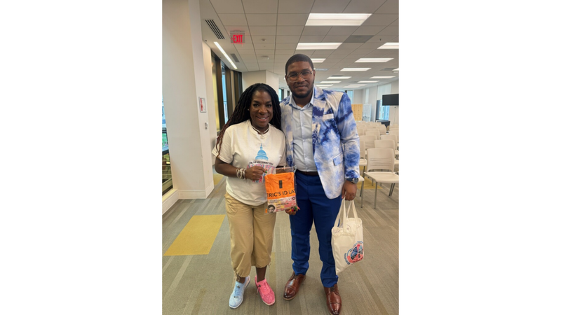 (L TO R) "Wake Up With Dee Morning Show Host" Dr. Dee Dawkins Haigler "Eric Blessed Carpenter-Grantham"