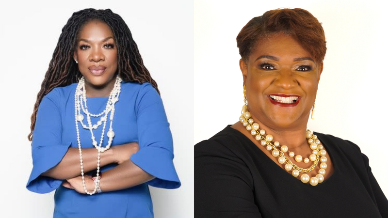 (L TO R) "Wake Up With Dee Morning Show Host" Dr. Dee Dawkins Haigler "Representative Georgia’s 67th District" Lydia Glaize