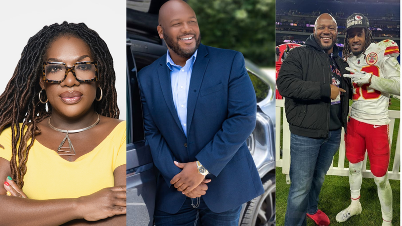 (L TO R) 'Wake Up With Dee Morning Show Host" Dr. Dee Dawkins Haigler "Executive producer" LaTavius Powell