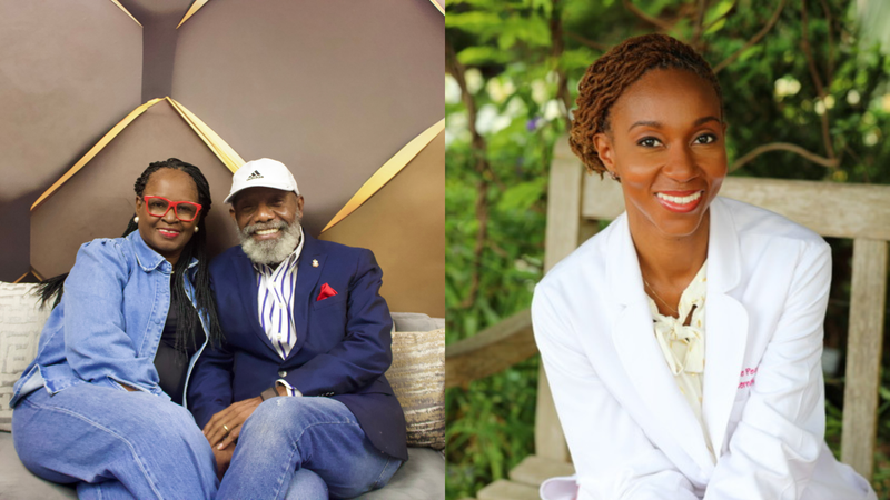 (L TO R) "Let's Talk About It With The Turners" The Turners "Board-Certified Internal Medicine physician, Institute for Functional  Medicine Certified Practitioner, and founder of Peoples Wellness & Longevity" Dr. Nicole Peoples