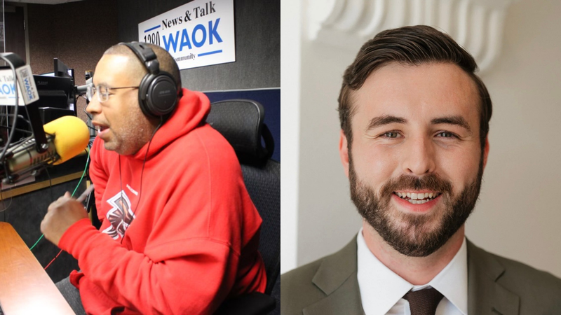 "On Air Personality, Producer" Eric Slaughter "Senior Director of Partnerships" Colin Mortimer