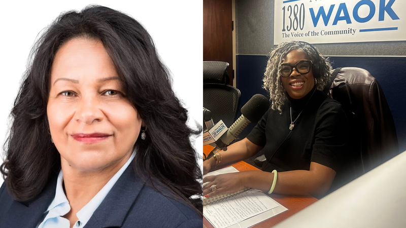 (L TO R) "Real Estate 101 Host" Mary Gill "Owner Of Calming Homes By Venus" Venus Davis