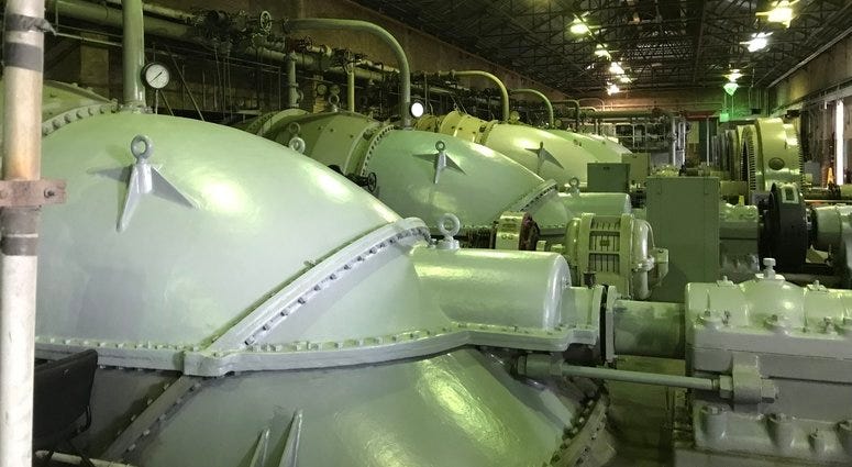 S&WB Turbine 5 offline; pumps still have peak demand power available