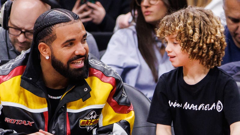 Drake with his son Adonis